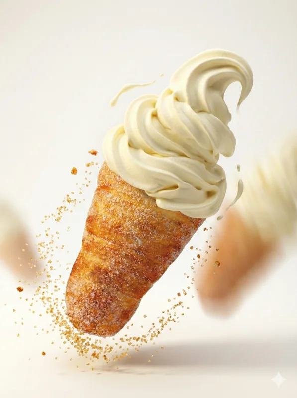 Classic trdelnik Prague - traditional Czech trdlo with cinnamon sugar